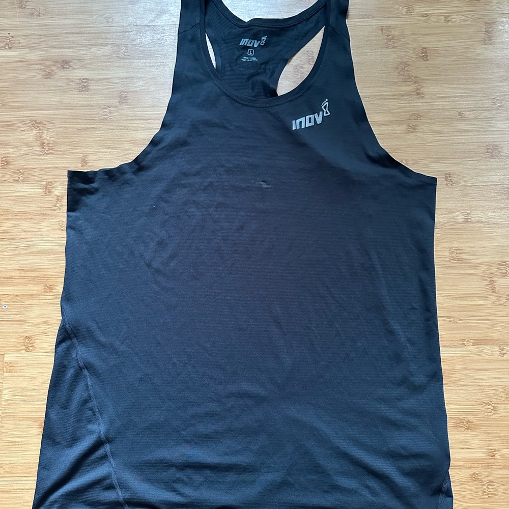 Inov-8 Black Athletic Tank Top Lightweight Racerback